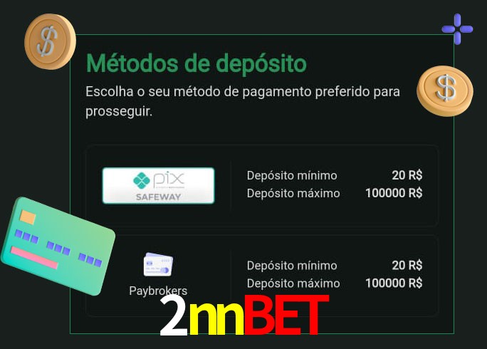 O cassino 2nnbet oferece uma grande variedade de métodos de pagamento